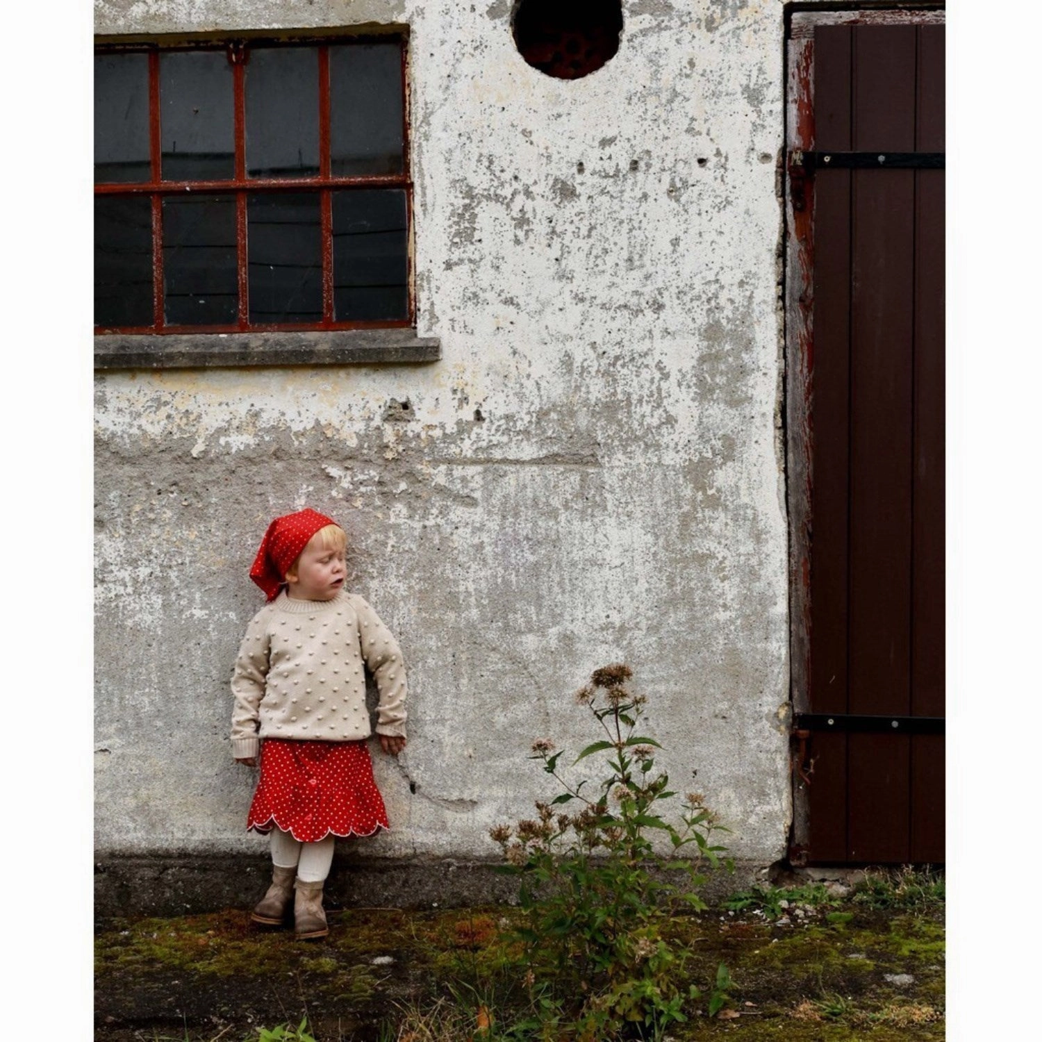 Fliink Pompeian Red Dolly Dot Skirt Timeless Wear