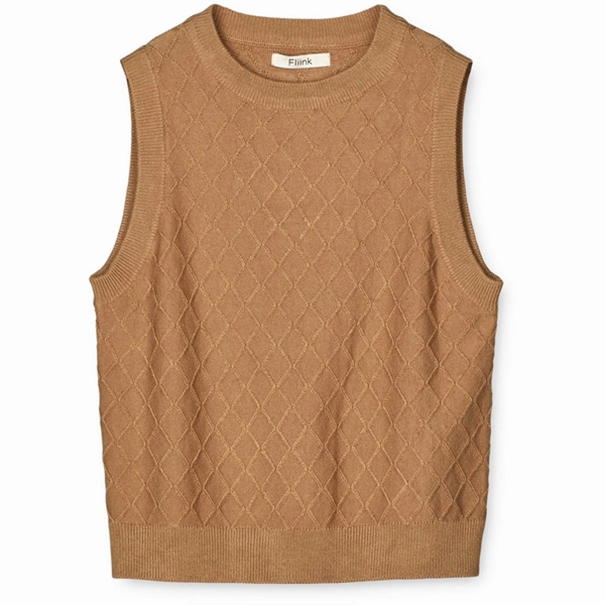 Convenient Fliink Tigers Eye Andrea Knitted Vest