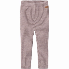 Name It Purple Dove Wriss Wool Knit Leggings Durable Comfort