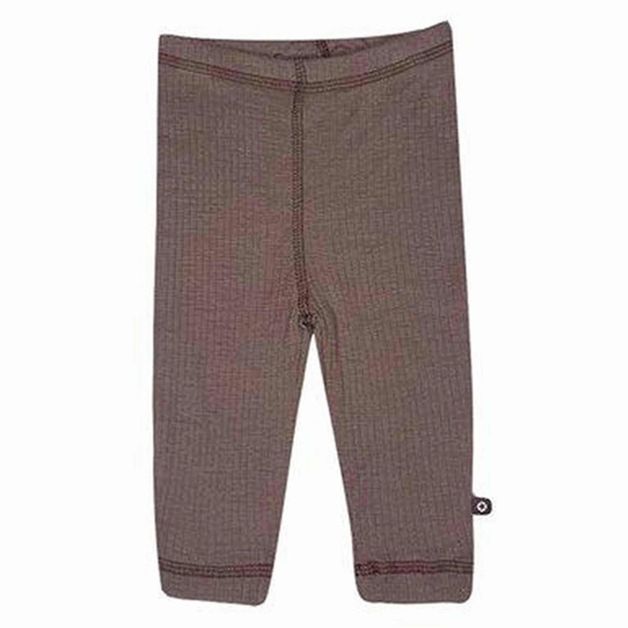 Perfect for Workouts No Gap Waistline Smallstuff Wool Drop Needle Leggings Rose Brown