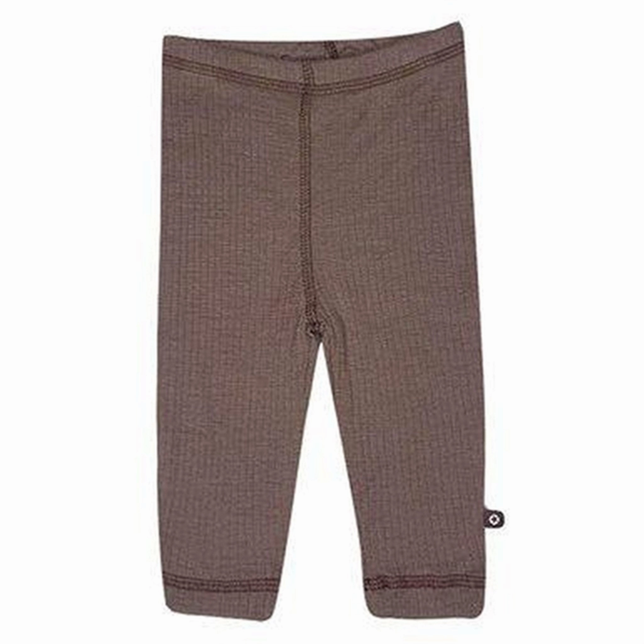 Smallstuff Wool Drop Needle Leggings Rose Brown Winter Sports Rib Knit