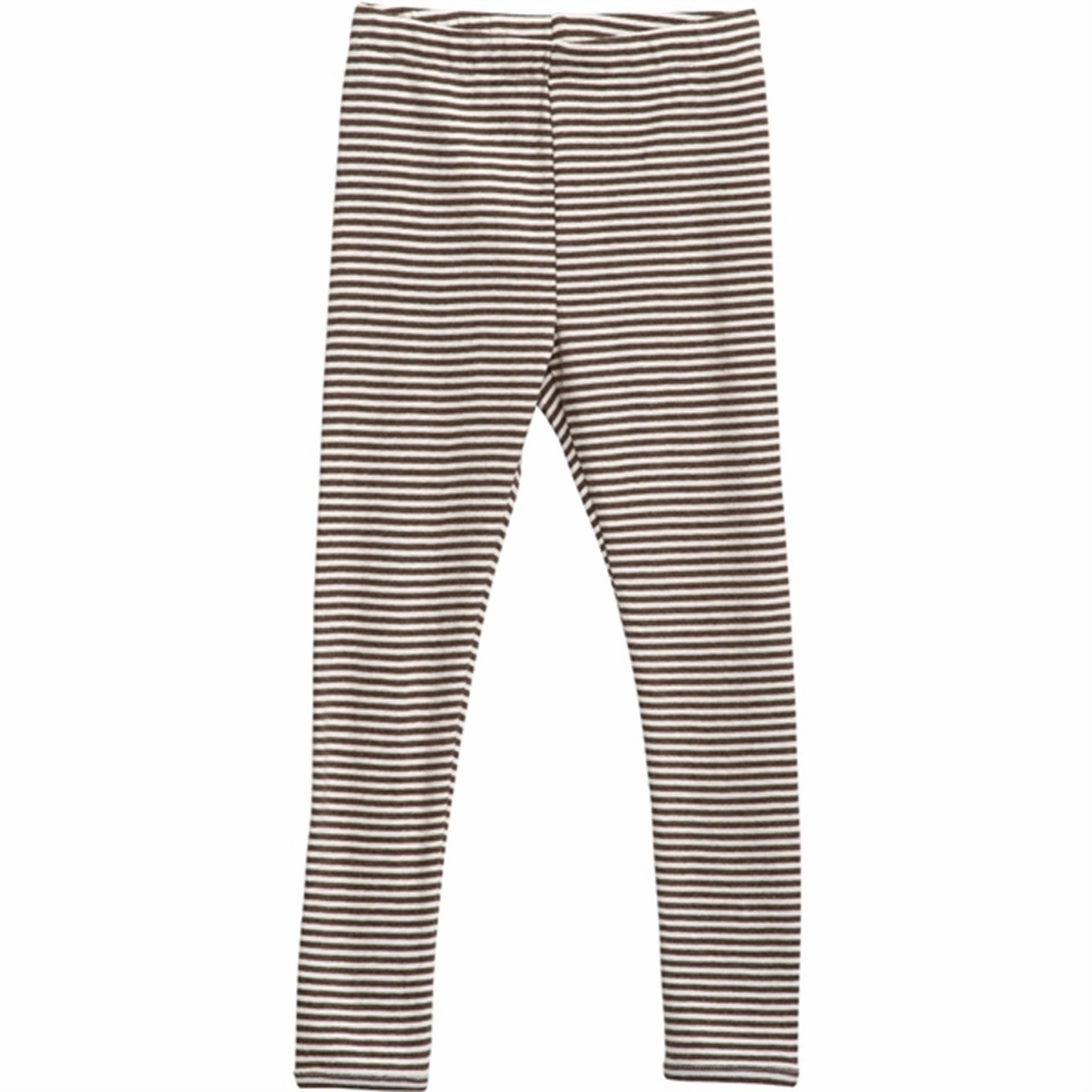 Serendipity Chestnut/Offwhite Stripe Leggings Gentle Fit