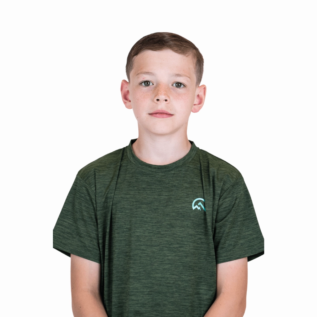 Weekend Comfort Style Flux Marl Panel T-Shirt Junior