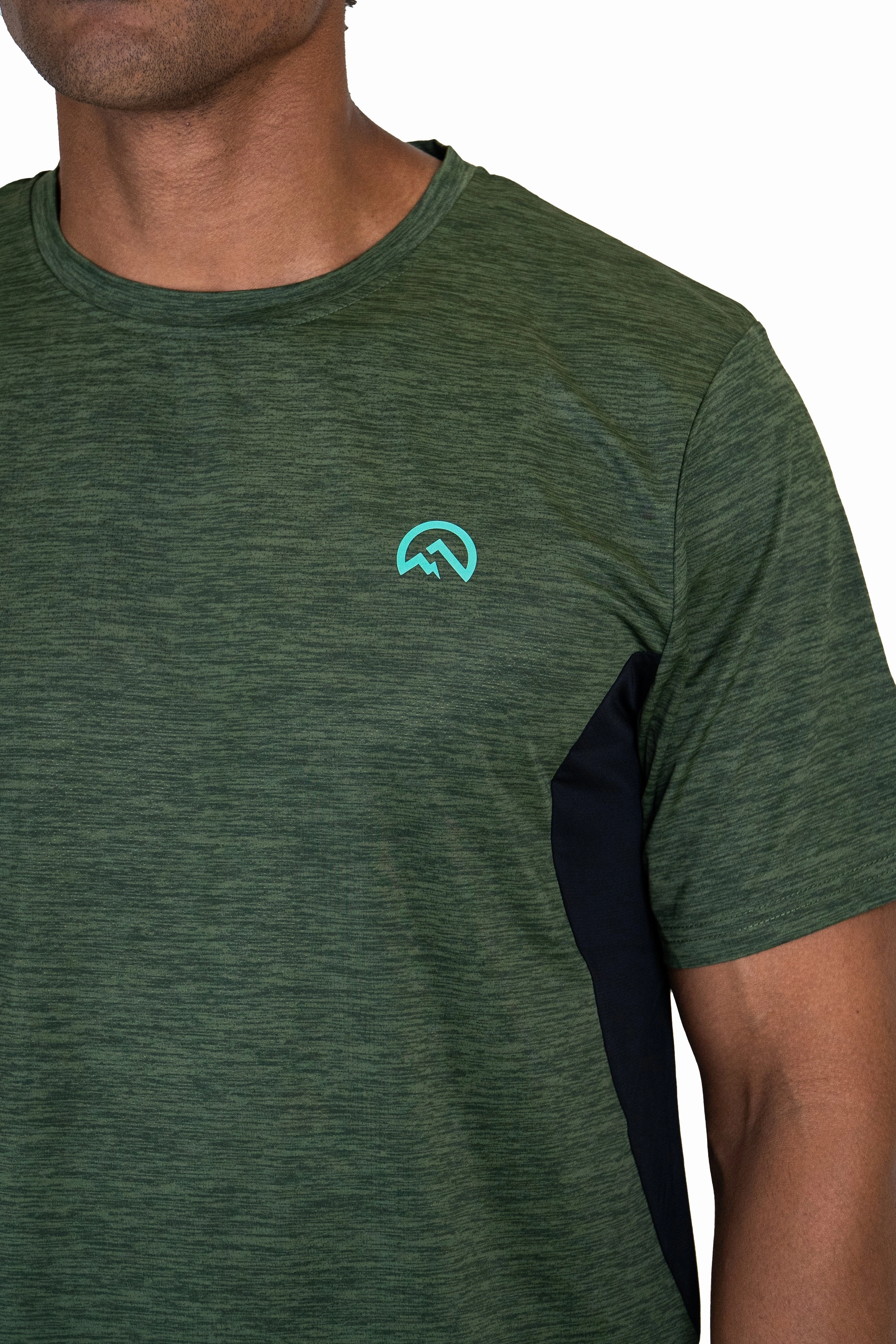 Light Fit Wear Simple yet stylish Flux Marl Panel T-Shirt Men