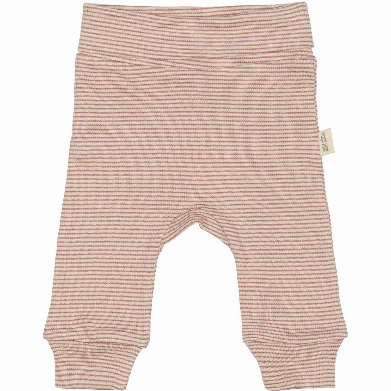 Petit Piao Nostalgic Rose/Dark Off White PPDian Fold Leggings Stripe NOOS Performance Fabric