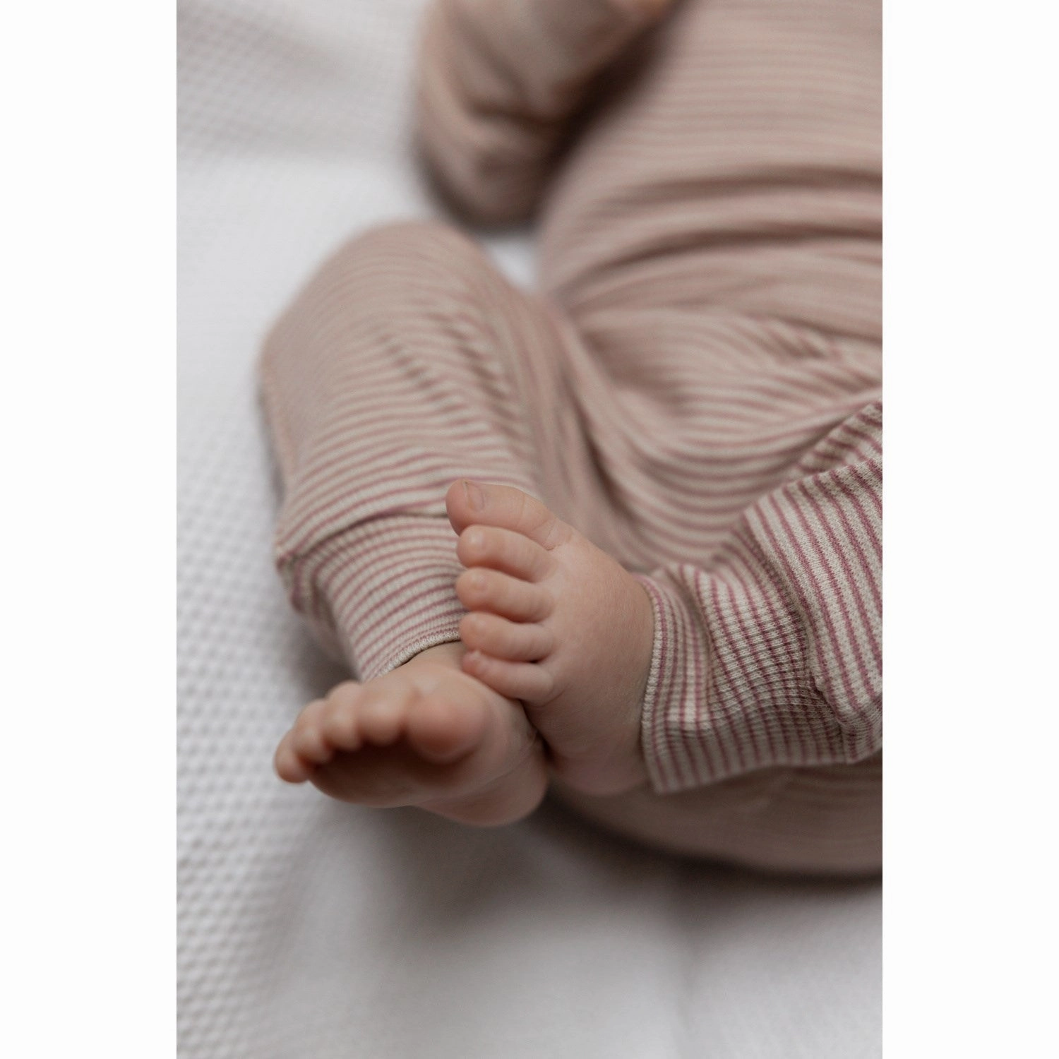 Petit Piao Nostalgic Rose/Dark Off White PPDian Fold Leggings Stripe NOOS Fitness Design