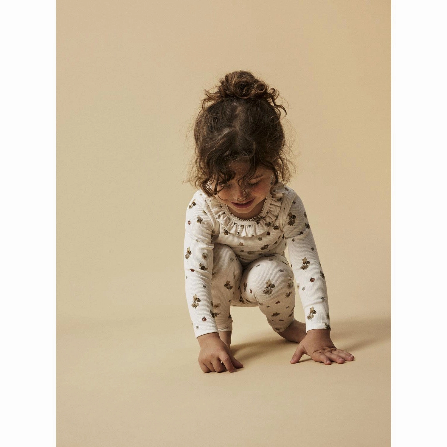 Studio Practice Eco Friendly Motion Fabric Lil'Atelier Coconut Milk Lavo Elf Slim Leggings