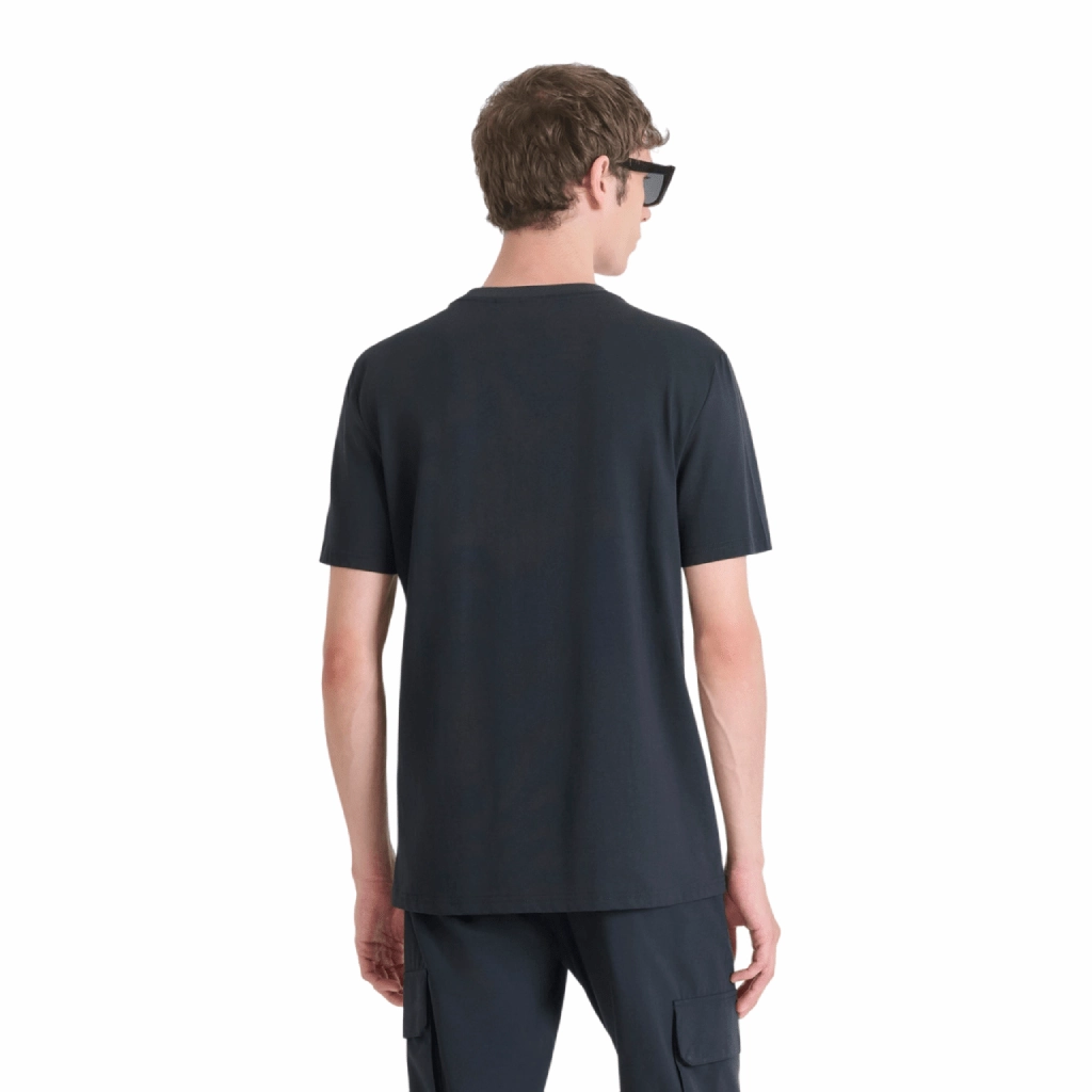 Antony Morato Small Chest Logo T-Shirt Men TemperatureRegulating Essential Wear