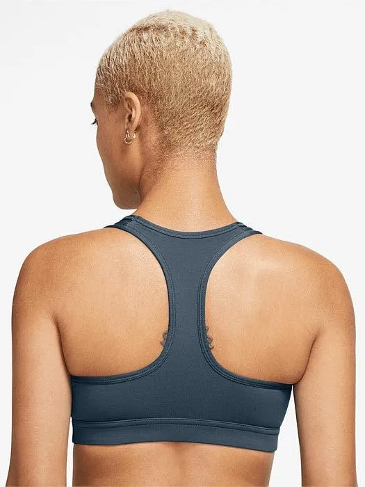 Swoosh Medium Support Padded Sports Bra Durable Fabric Petite size seams