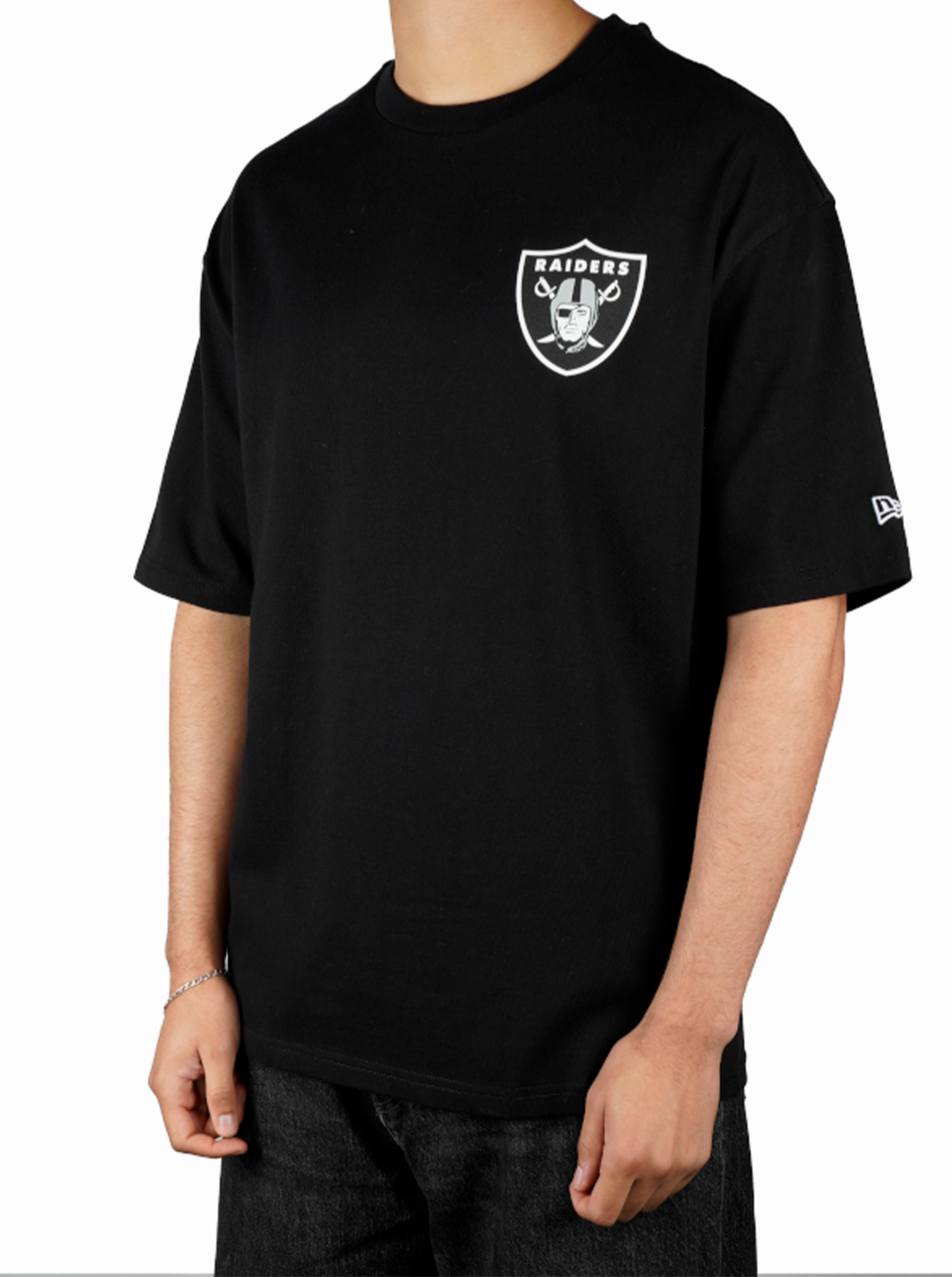 Las Vegas Raiders NFL Block Oversized T-Shirt No Fade Technology Anti microbial coating