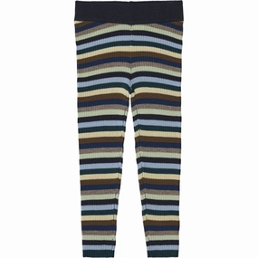 Soft Touch Summer Wear FUB Leggings Multi Stripe