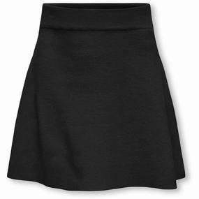 Weighted Hem kids ONLY Black Kogkelly Life A-Shape Skirt Knt