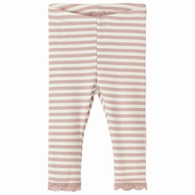 Name it Rose Smoke Balja Leggings Comfortable Stretch Wear Flatlock Seams