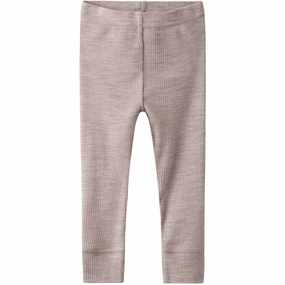 High-Quality Fabric Comfort Seeker Home Lounge Name It Shadow Gray Nbnwax Wool Rib Leggings Noos