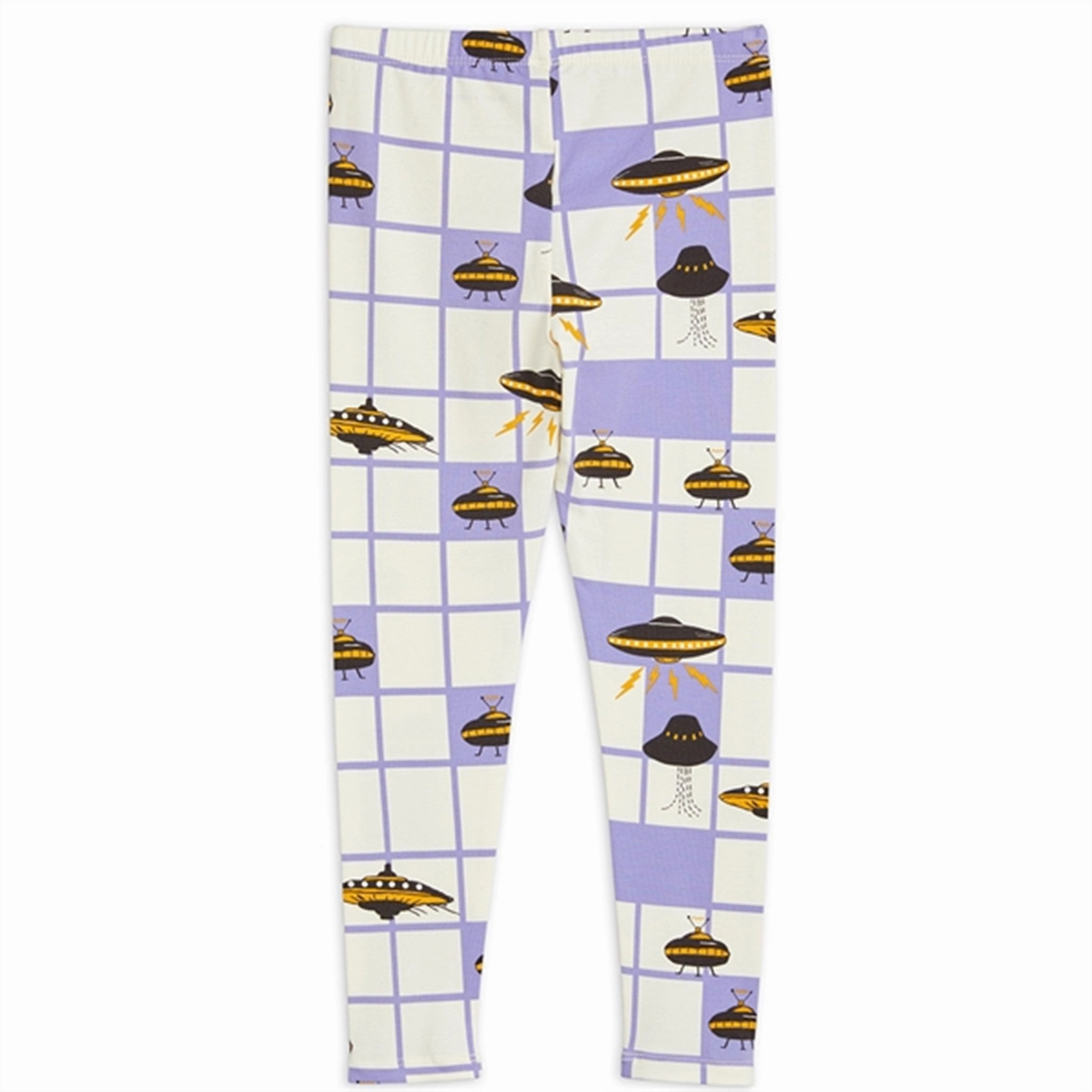Mini Rodini Purple Ufo Aop Leggings Pure Comfort Trend Seeker Ultra Light