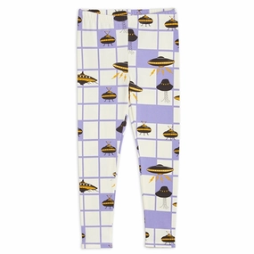 Functional Movement Mini Rodini Purple Ufo Aop Leggings