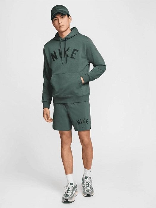 Colorblock Panel Design Swoosh Dri-FIT Fleece Pullover Fitness Hoodie