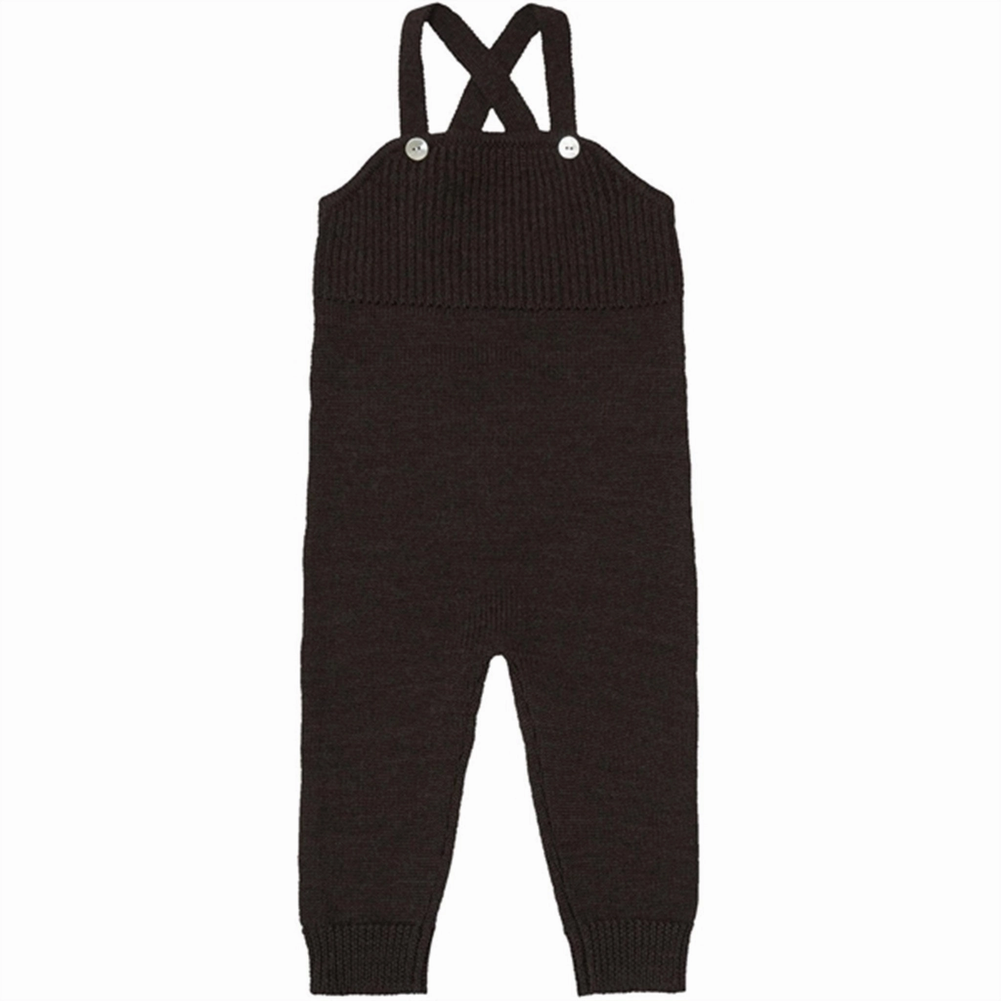 Durable Utility Soft Brushed Lining FUB Baby Overalls Chocolate