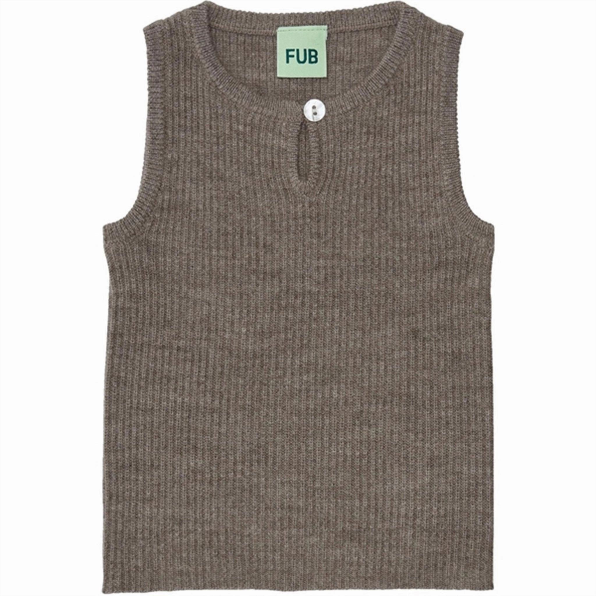 roughness Faith FUB Baby Vest Beige Melange