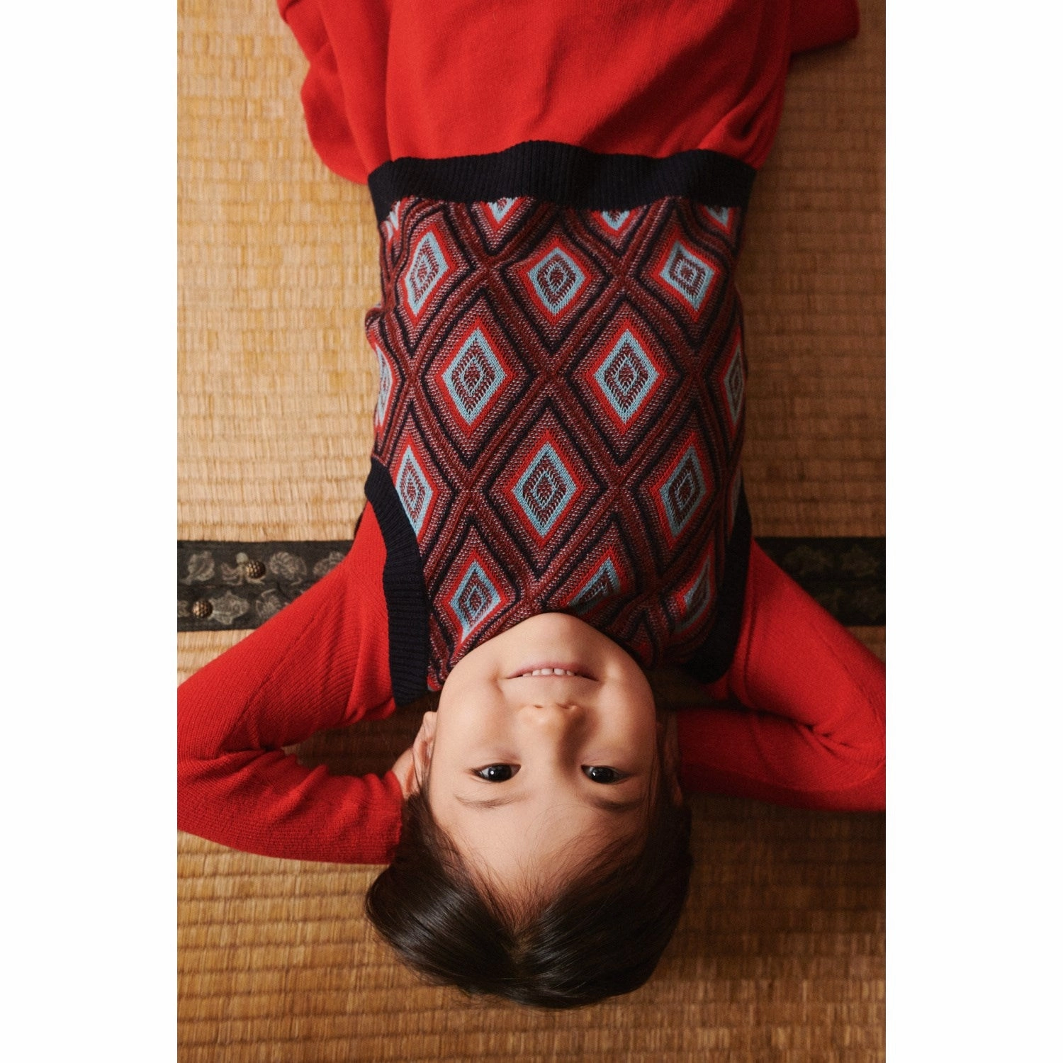 FUB Dark Navy Harlekin Vest wool material