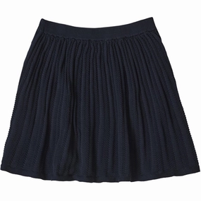 FUB Dark Navy Pointelle Skirt Sophisticated Mood