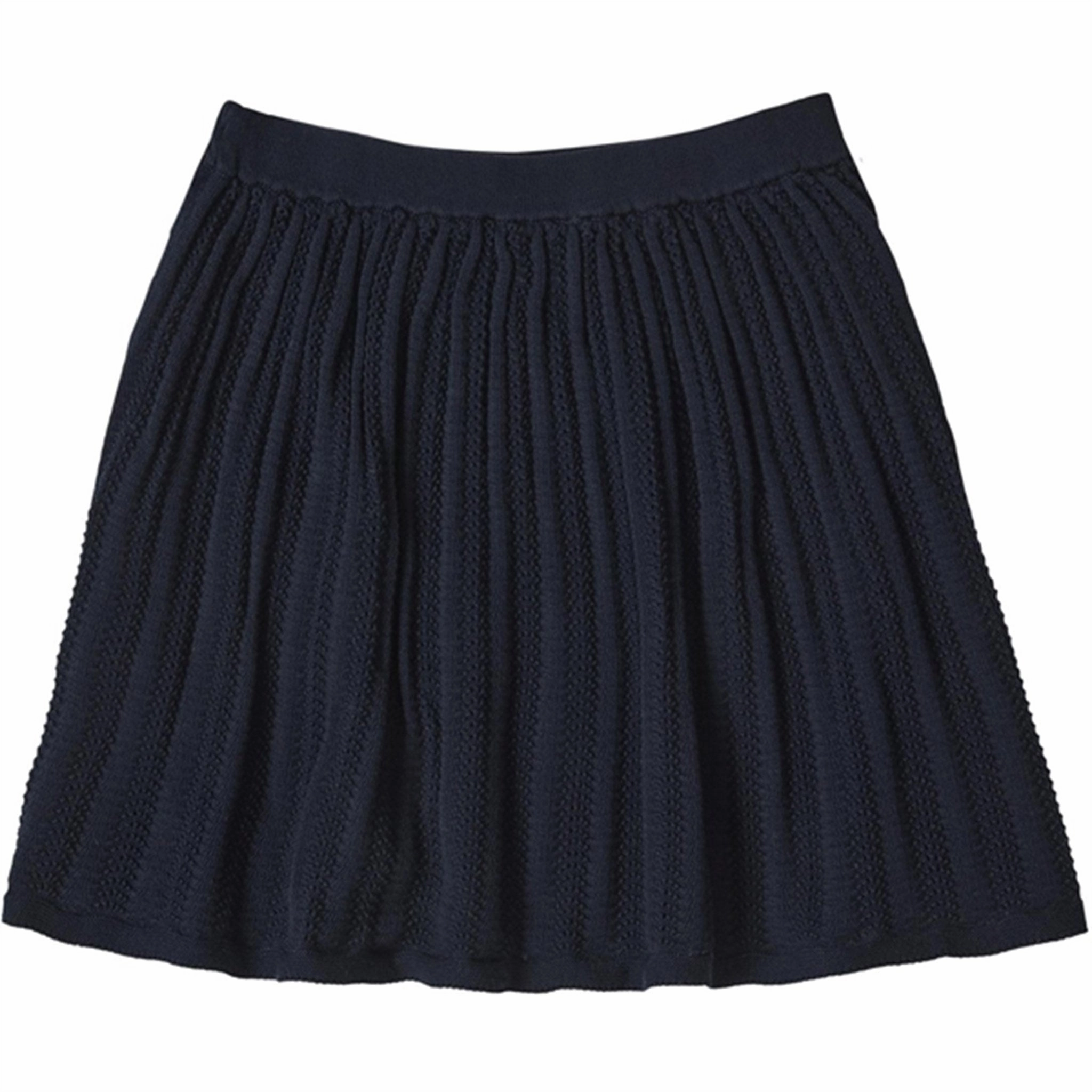 FUB Dark Navy Pointelle Skirt Sophisticated Mood