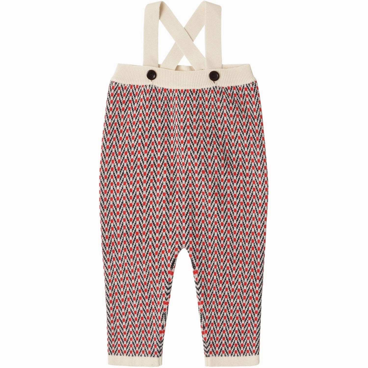 Training Wear Secure Cuff Design FUB Ecru Baby Herringbone Overall