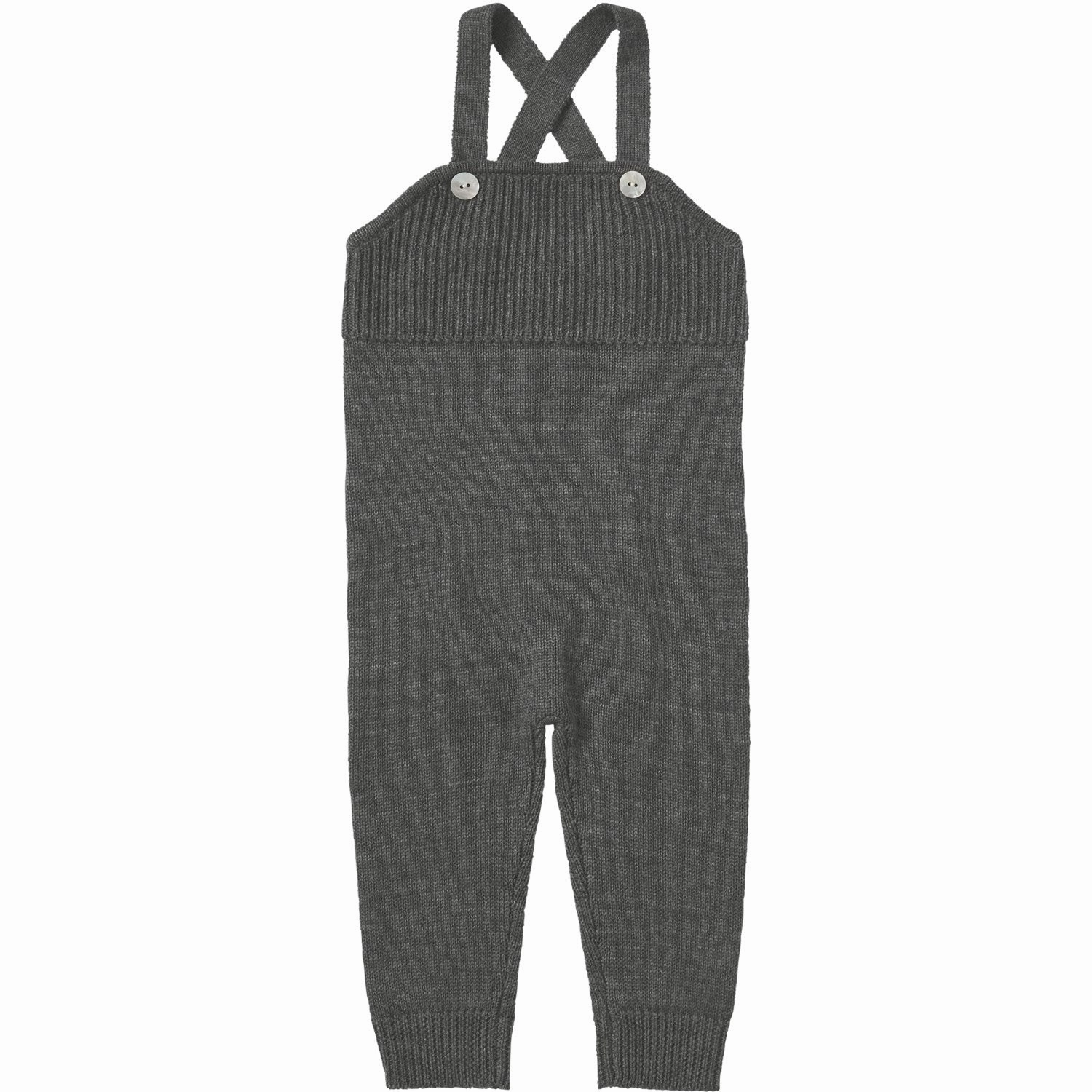 Comfortable Layers Casual Chic Look FUB Grey Melange Baby Overalls