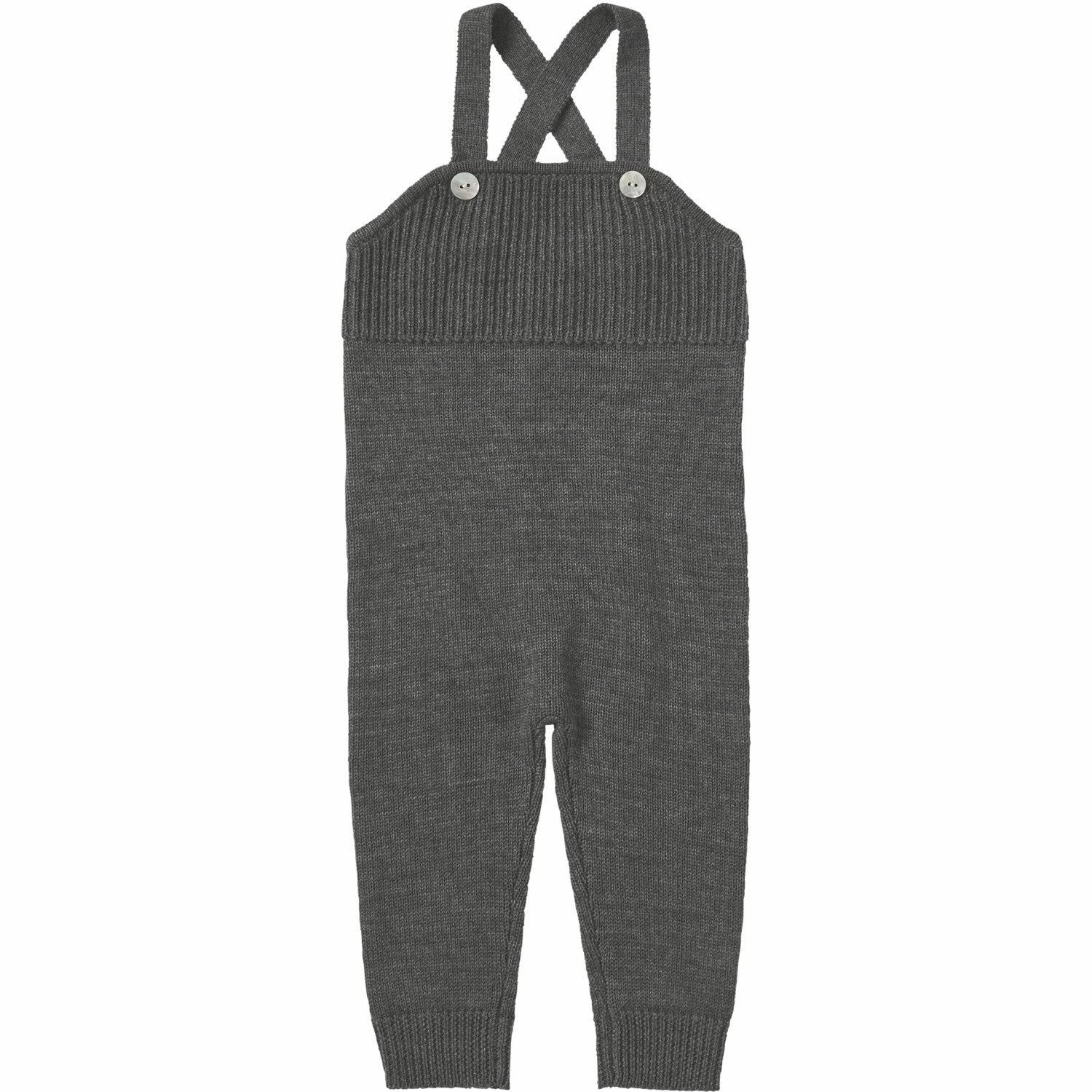 FUB Grey Melange Baby Overalls Low-rise style ArticulatedJoints