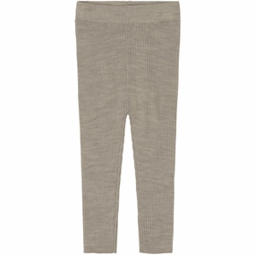 Camping Gear Skin Friendly Extra Soft Minimalist Style FUB Oat Melange Baby Slimfit Leggings