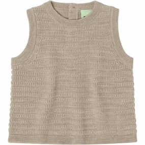 FUB Oat Melange Baby Vest Flexible Armholes