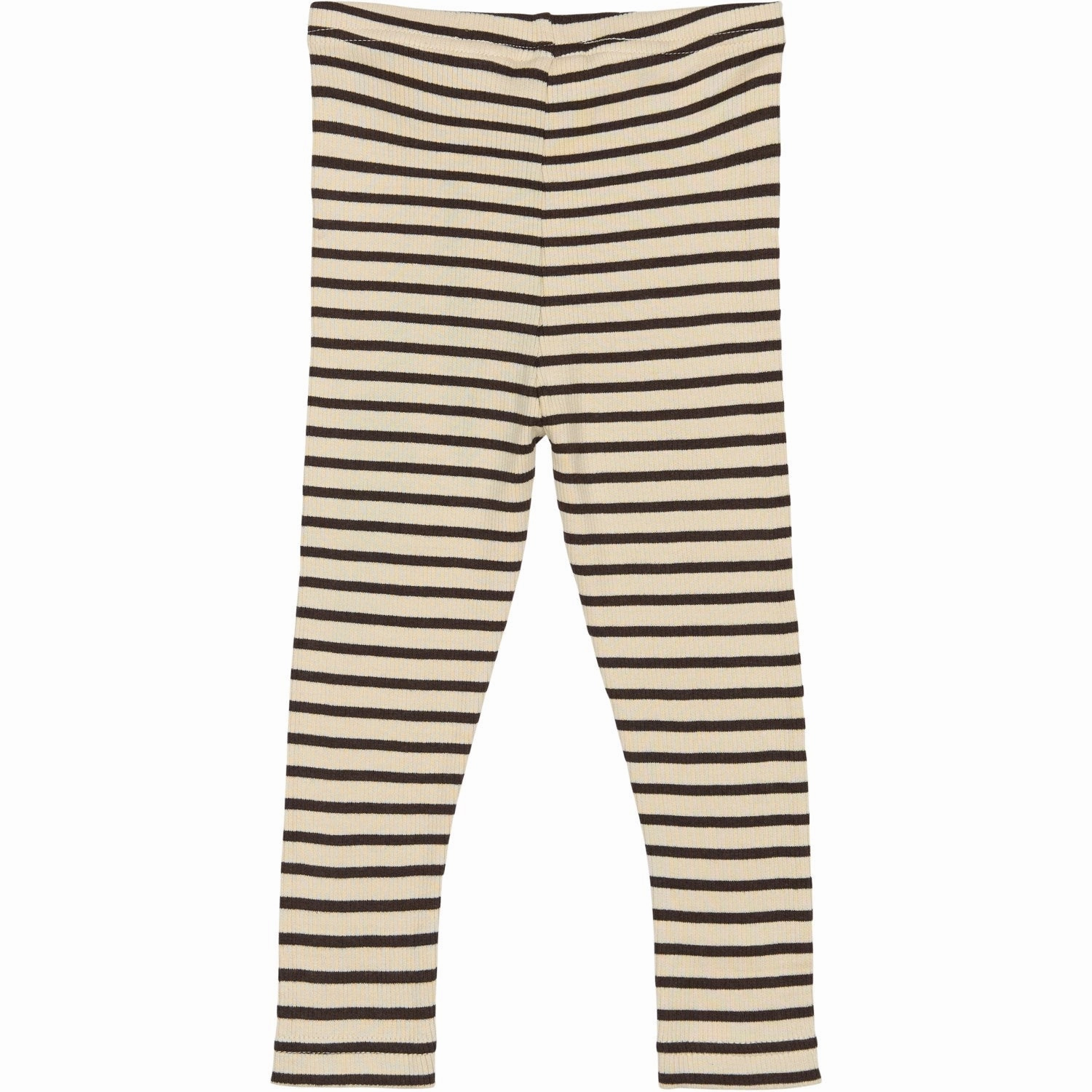 Petit Piao Coffee Bean/off White Legging Modal Striped Tear Resistant Odor control