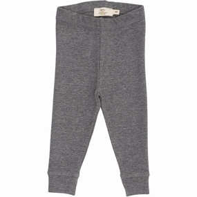 COPENHAGEN COLORS Grey Mel. Modal Rib Leggings Versatile Activewear