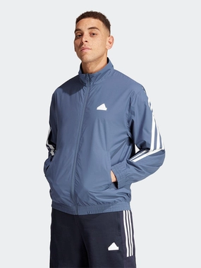 Water-Resistant Layer Future Icons Woven 3-Stripe Track Top