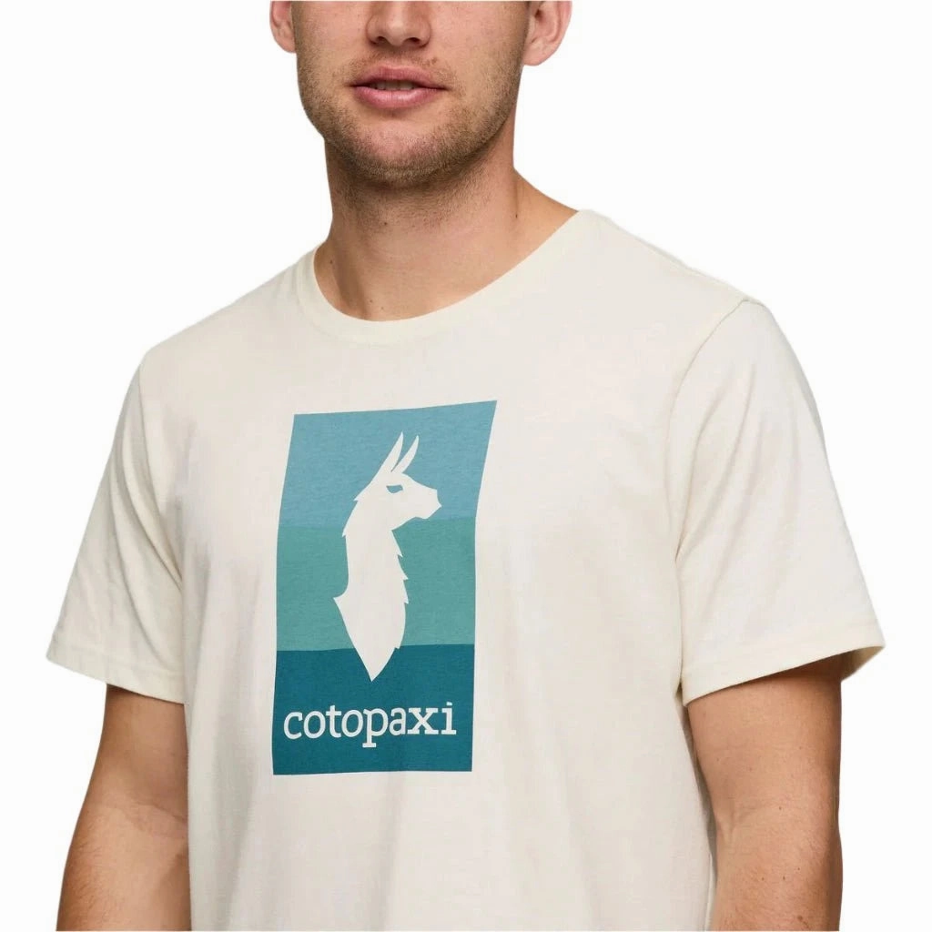 Trendy Apparel Chic and Cozy Cotopaxi Llama Block T-Shirt Men