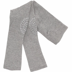 Trendy Comfort Wear Gobabygo Grey Melange Crawling Leggings Organic Cotton