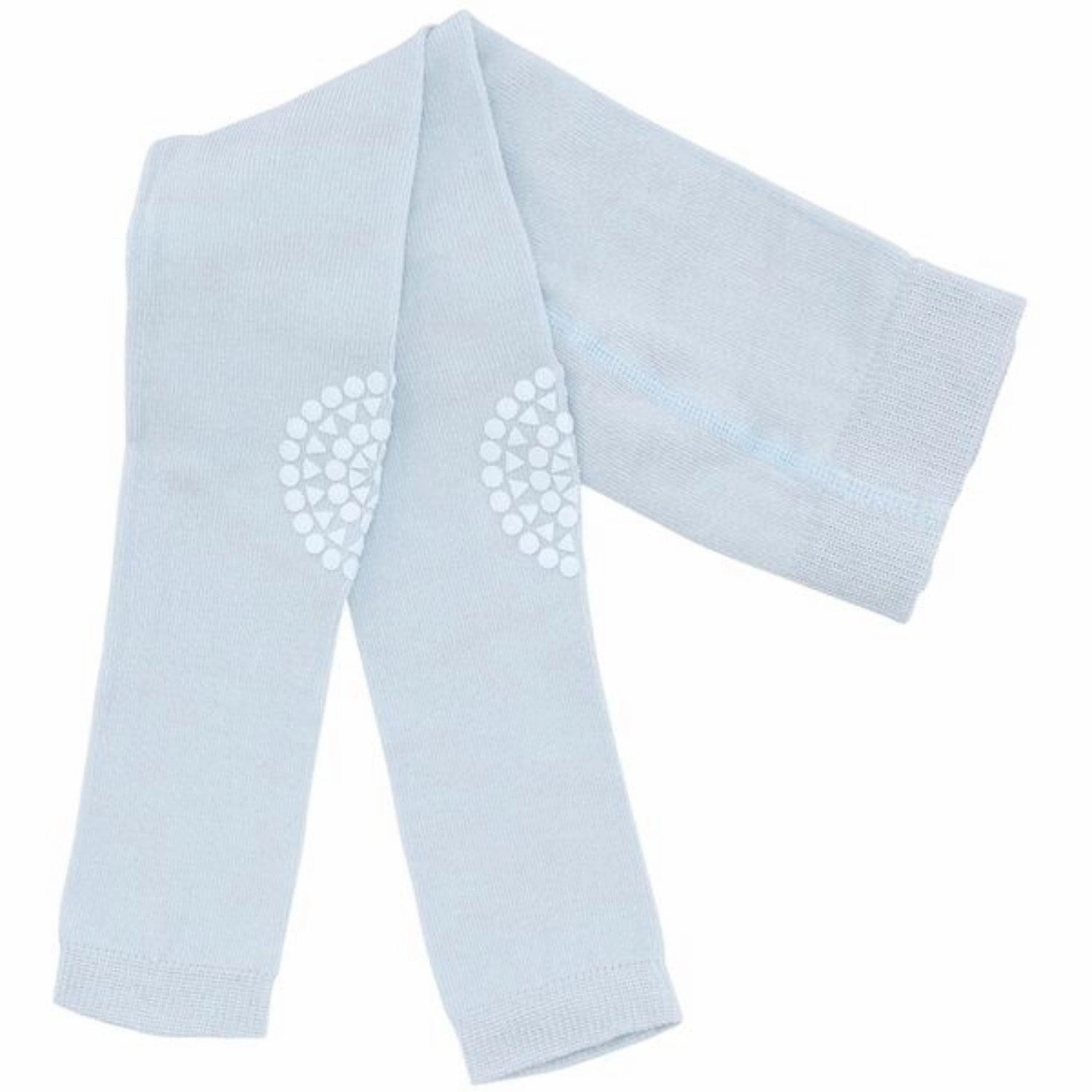 Gobabygo Sky Blue Crawling Leggings Organic Cotton Non Slip Waistband Lightweight Material Beginner Level