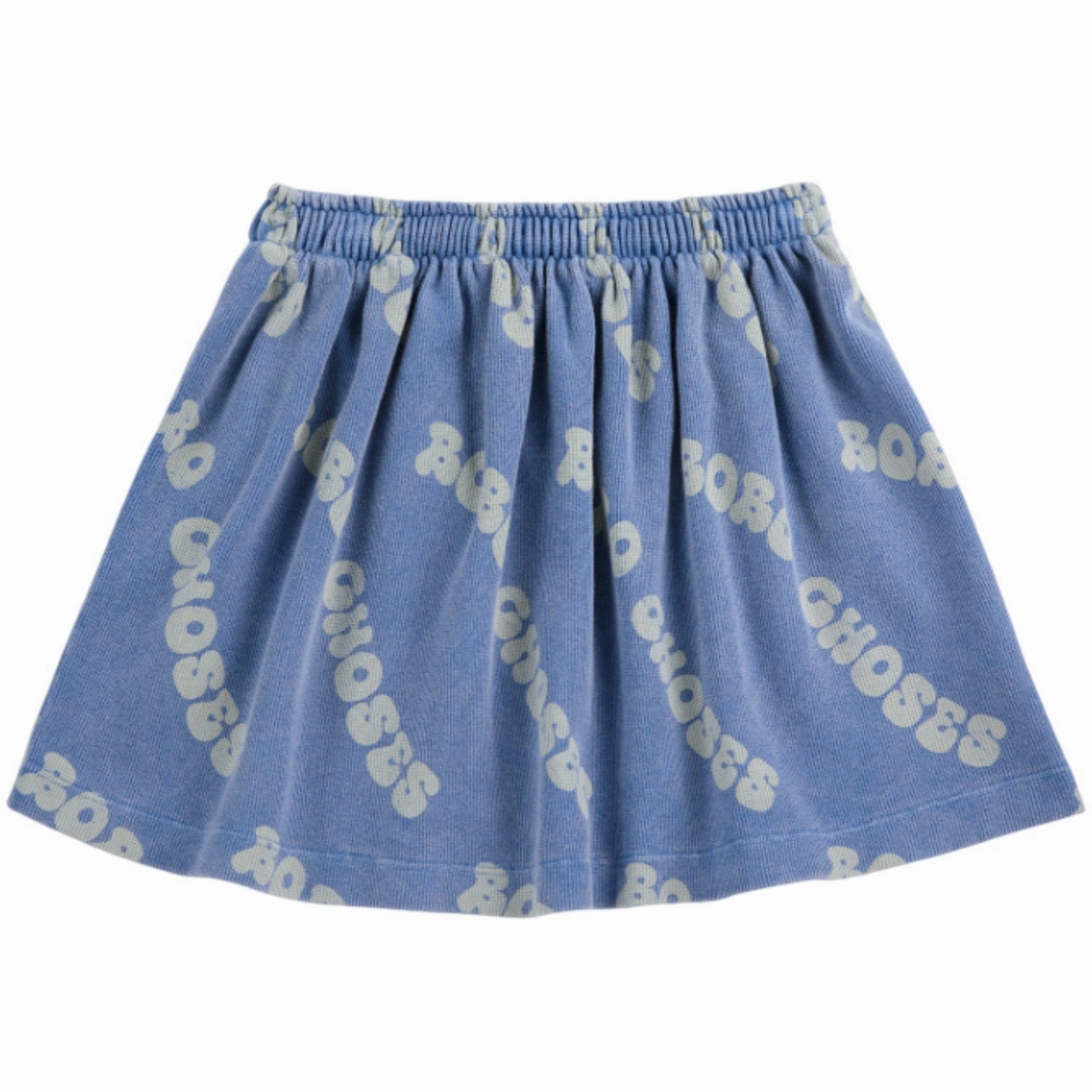 Fashion Collab Bobo Choses Blue Wavy Bobo Choses All Over Waffle Skirt
