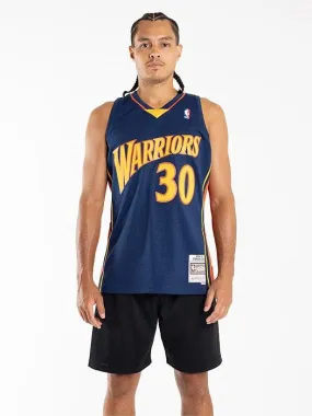 Golden State Warriors 09-10 Stephen Curry Swingman Jersey Variable Density Knit