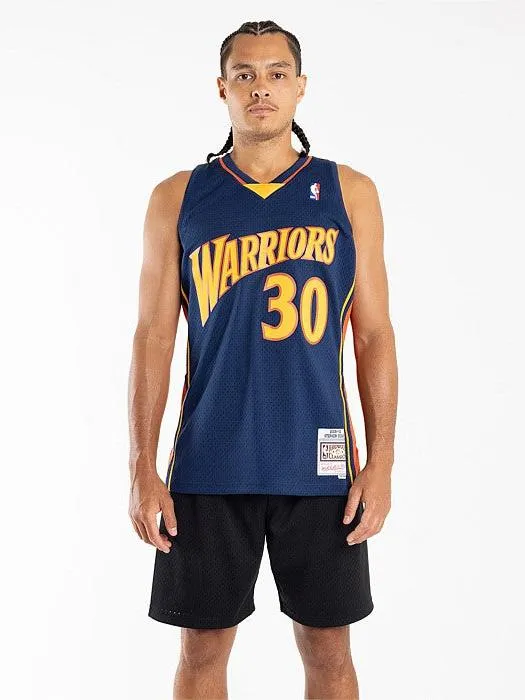 Golden State Warriors 09-10 Stephen Curry Swingman Jersey Variable Density Knit