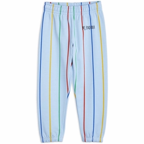 Mini Rodini Stripe Sweatpants Blue print QuickAccess Pockets