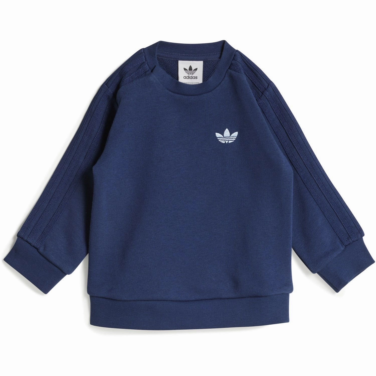 adidas Originals Medium Blue Denim/Night Indigo Denim Crew Set warranty FadeResistant Color
