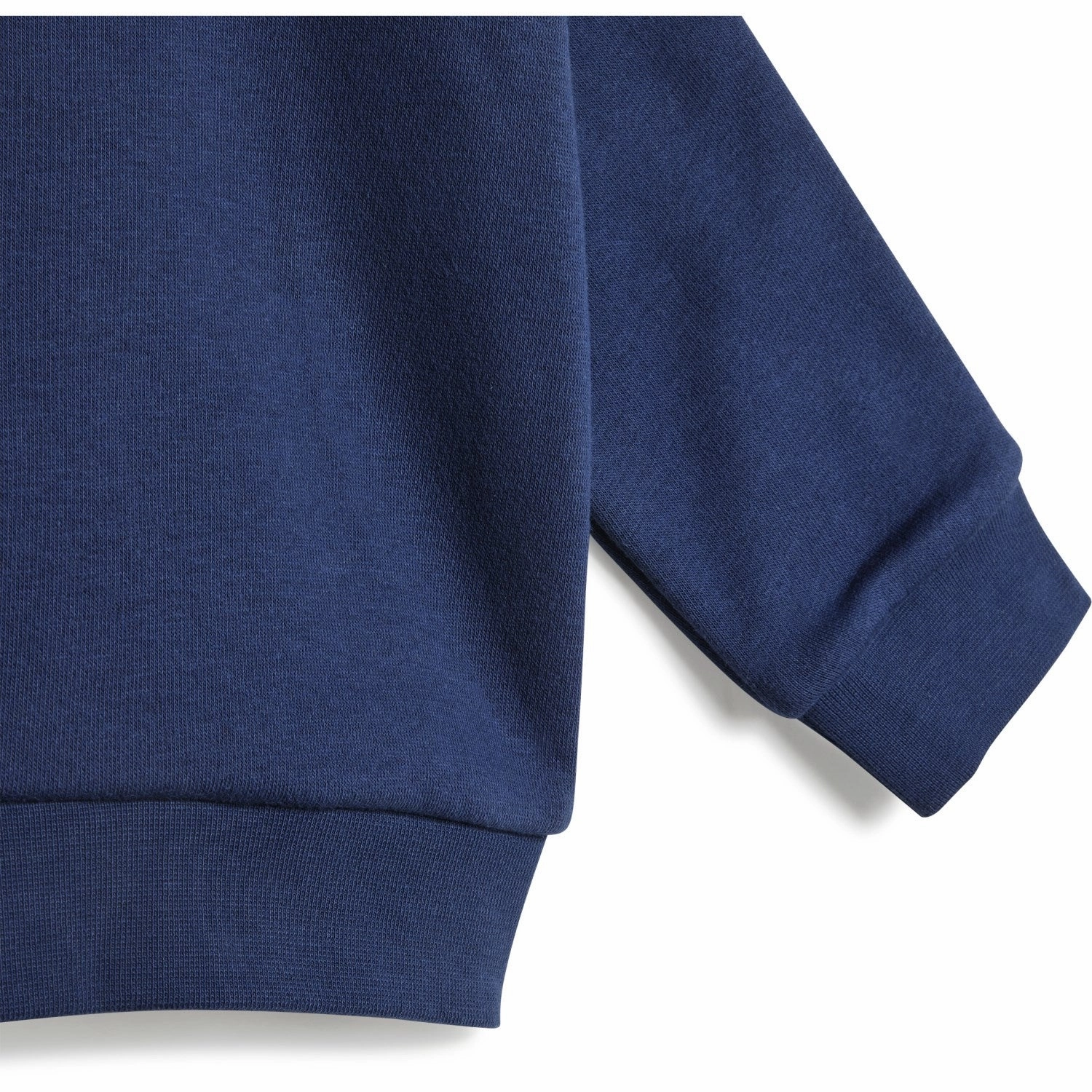 adidas Originals Medium Blue Denim/Night Indigo Denim Crew Set RecycledPolyester stretchy fabric