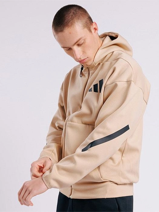 Seamless Side Panels spandex blend Z.N.E. Full-Zip Hooded Track Jacket