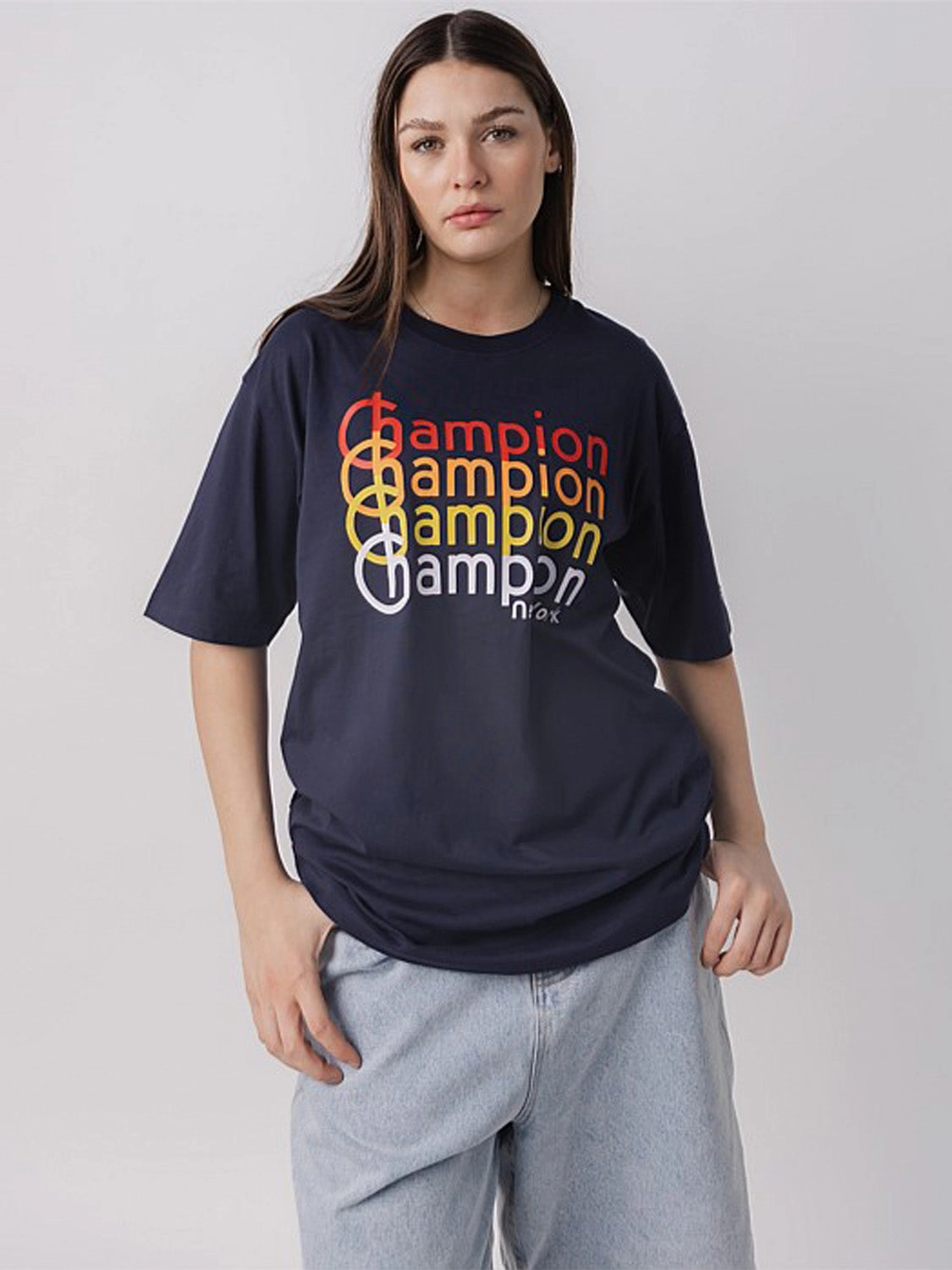 Biodegradable Textile Minimalist Stitching Graphic Summer Tee