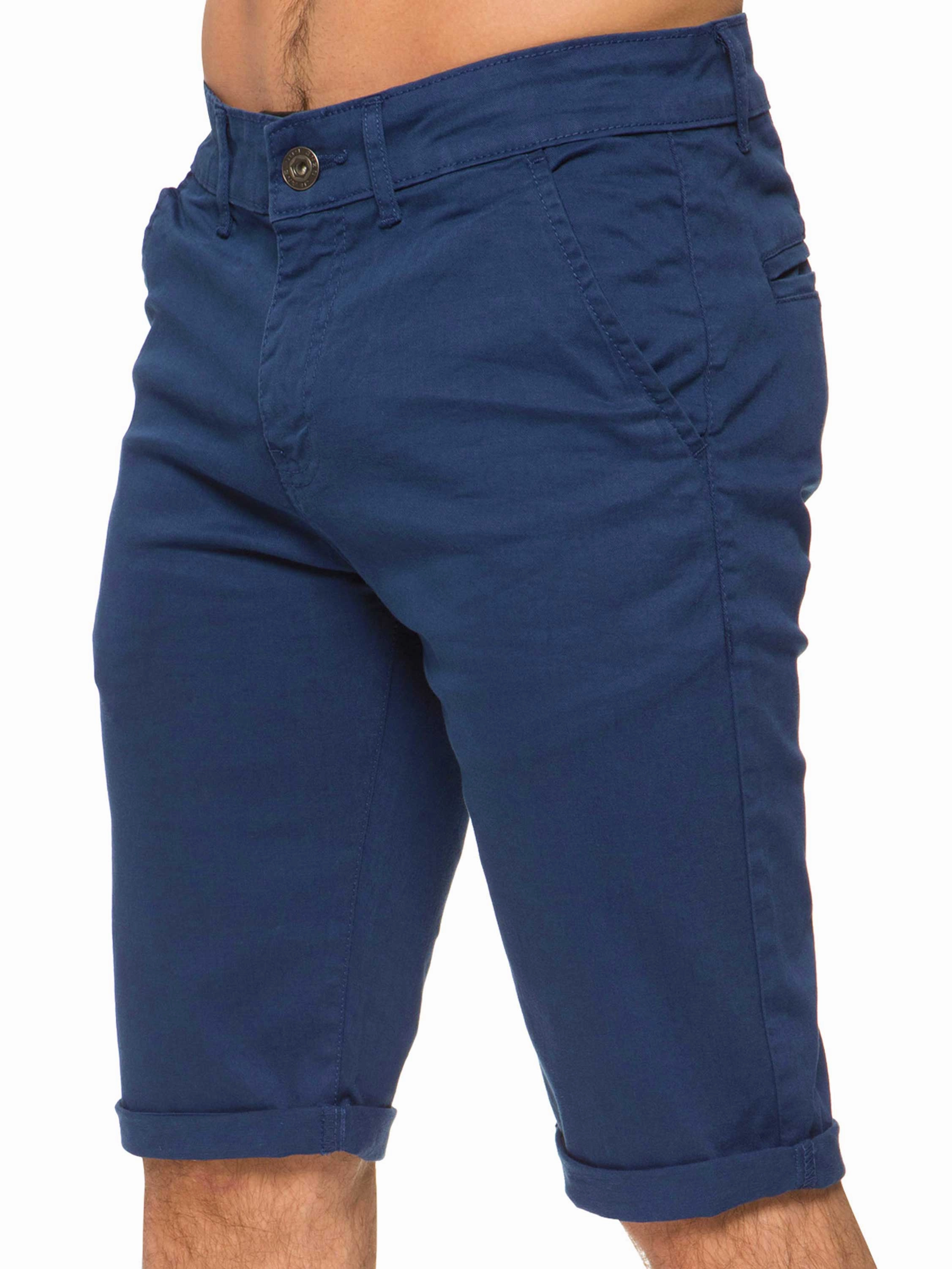 Comfort Cushion Tagless Design Mens Slim Fit Stretch Chino Shorts | Enzo Designer Menswear