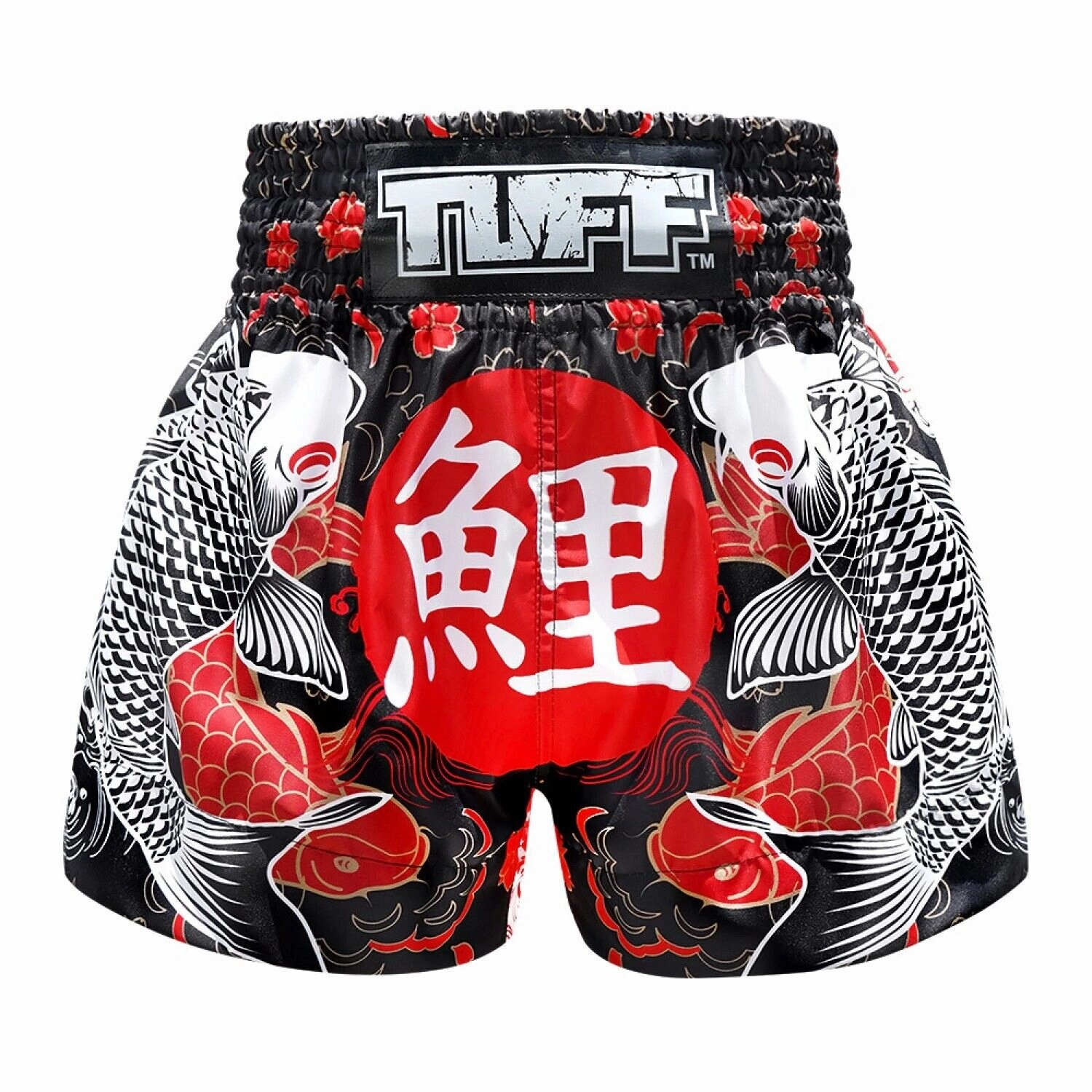 Wrinkle Free Weave TUFF Muay Thai Shorts Japanese Koi MS638