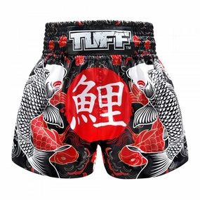 TUFF Muay Thai Shorts Japanese Koi MS638 Easy Breezy Durable Construction