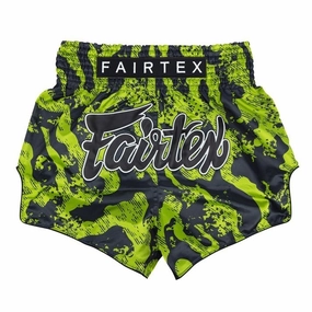 Fairtex Raptor Muay Thai Shorts BS1955 Green Running Shorts