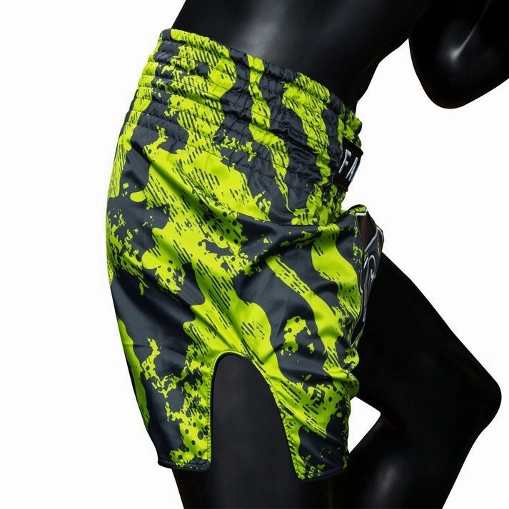 Non Irritating Tags martial arts gear Fairtex Raptor Muay Thai Shorts BS1955 Green
